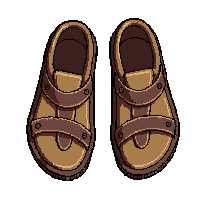 barbarian sandals  rune stitched