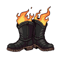 elven boots  fire treaded
