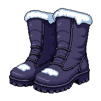 iron stomp boots  frost coated
