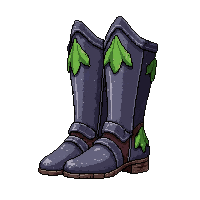 knight greaves  leaf decorated elven