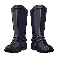 knight greaves  polished black