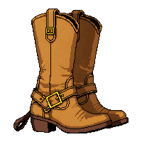leather riding boots  gold buckled