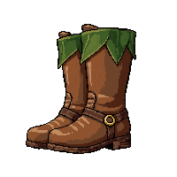 leather riding boots  leaf decorated elven