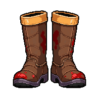 ranger soft soled boots  blood stained