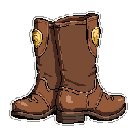 ranger soft soled boots  gold buckled