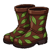 ranger soft soled boots  leaf decorated elven