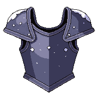 chainmail hauberk  snow frosted