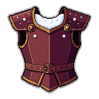 leather jerkin  snow frosted