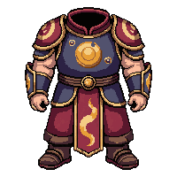 monk robe  fire emblazoned