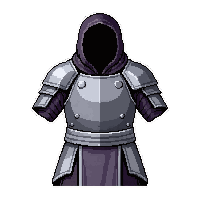 monk robe  polished silver