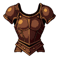 ornate breastplate  battle scarred