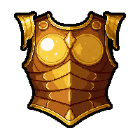 ornate breastplate  gold inlaid