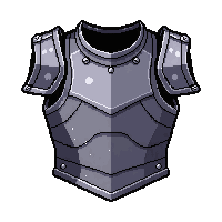 ornate breastplate  polished silver