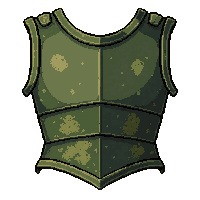 plate cuirass  moss grown ancient