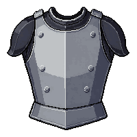 plate cuirass  polished silver