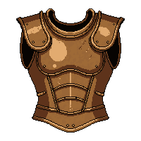 plate cuirass  tarnished bronze