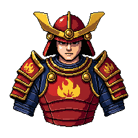 samurai do armor  fire emblazoned