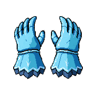 claw gauntlets  frost coated blue