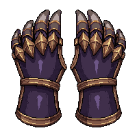 claw gauntlets  rune stitched