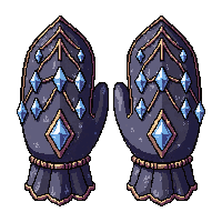 elven mittens  diamond encrusted