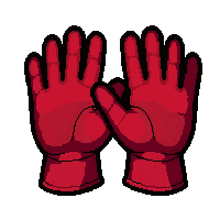 fingerless thief gloves  fire treated red