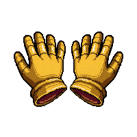 fingerless thief gloves  gold clasp