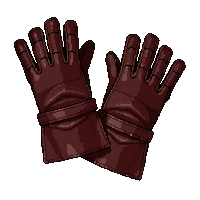fingerless thief gloves  scarred leather