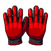 iron grip gloves  fire treated red