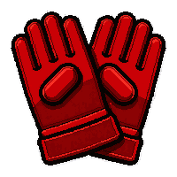 leather gloves  fire treated red