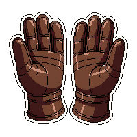 leather gloves  rune stitched