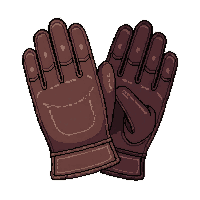 leather gloves  scarred leather