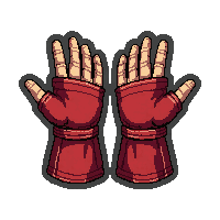 monk handwraps  fire treated red