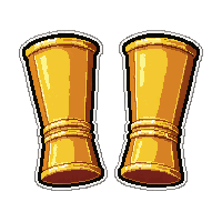 plate gauntlets  gold clasp