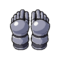 plate gauntlets  polished silver