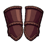 plate gauntlets  scarred leather
