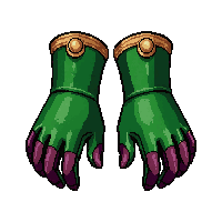 Wizard Fingerless Gloves  Venom Tipped Green — free pixel art sprite from the Marketplace Armor Gloves collection, transparent PNG