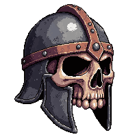 Barbarian Skull Helm  Rusted Iron — free pixel art sprite from Marketplace Armor Helmets
