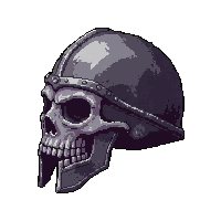 Barbarian Skull Helm  Shining Mythril — free pixel art sprite from Marketplace Armor Helmets