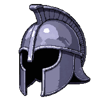 centurion helm  polished steel