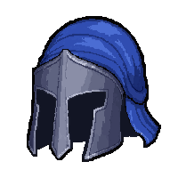 Centurion Helm  With Blue Cloth Wrap — free pixel art sprite from Marketplace Armor Helmets