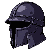chainmail coif  blackened obsidian