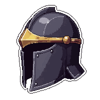 knight visored helmet  engraved with runes