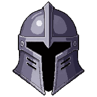 knight visored helmet  polished steel