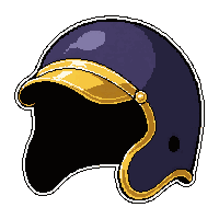 leather cap  gold trimmed