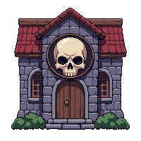 Ancient Tome  With Skull Emblem — free pixel art sprite from Marketplace Books Scrolls