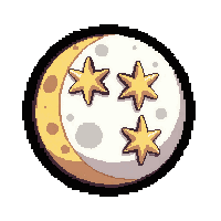 Ancient Tome  With Star And Moon Design — free pixel art sprite from Marketplace Books Scrolls