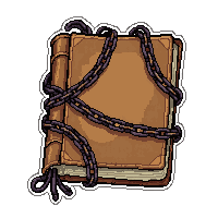 Bound Recipe Book  With Chains Wrapped Around — free pixel art sprite from Marketplace Books Scrolls