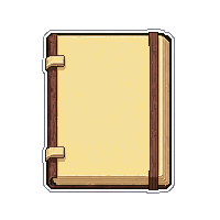 Bound Recipe Book  With Simple Plain Cover — free pixel art sprite from Marketplace Books Scrolls