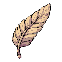 feather quill scroll  with golden trim
