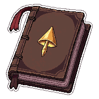 leather journal  with ancient runes glowing